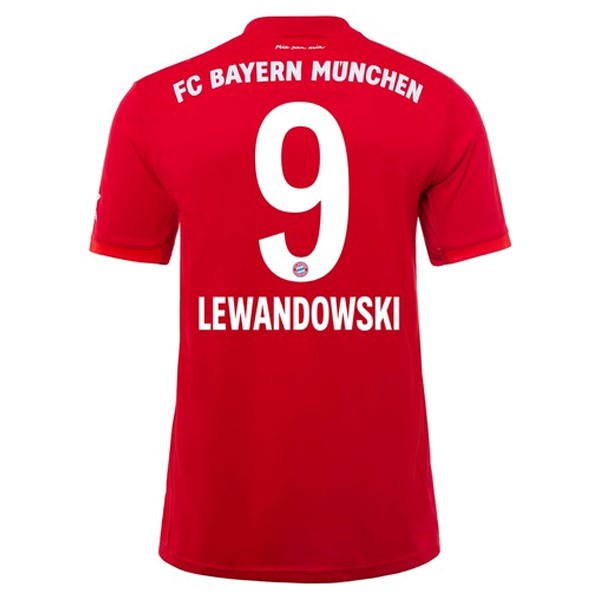 Camiseta Bayern Munich NO.9 Lewandowski Primera 2019-2020 Rojo